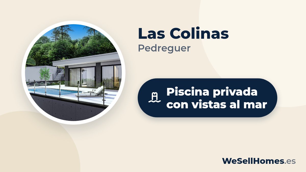 Las Colinas, Pedreguer: Piscina privada con vistas al mar