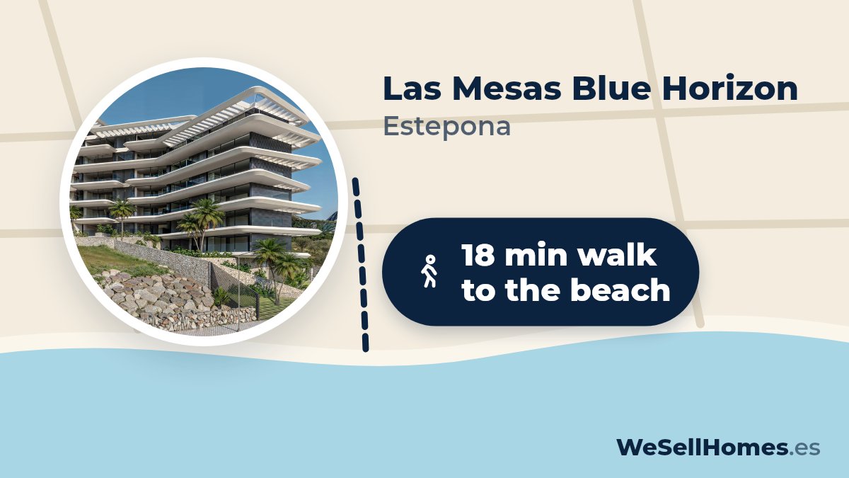 Las Mesas Blue Horizon, Estepona: 18 min walk to the beach