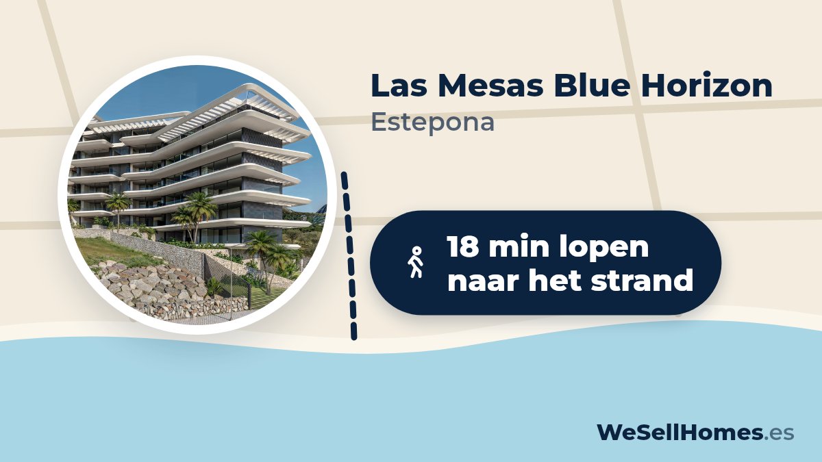 Las Mesas Blue Horizon, Estepona: 18 min lopen naar het strand