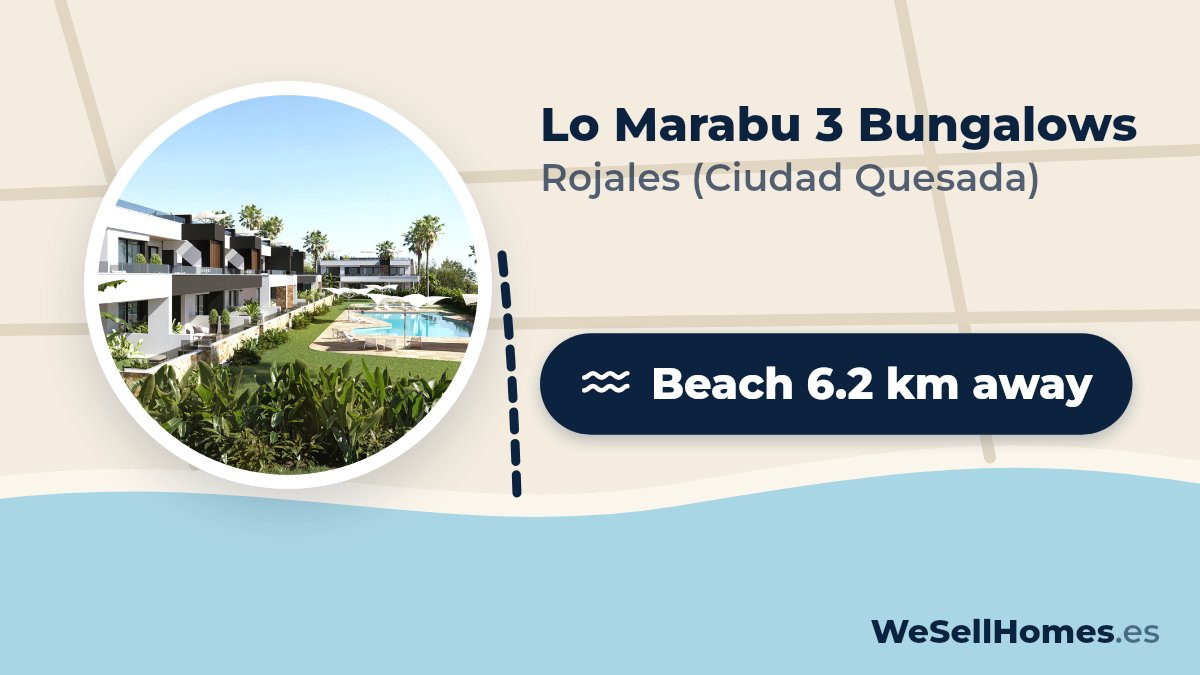 Lo Marabu 3 Bungalows, Rojales (Ciudad Quesada): Beach 6.2 km away
