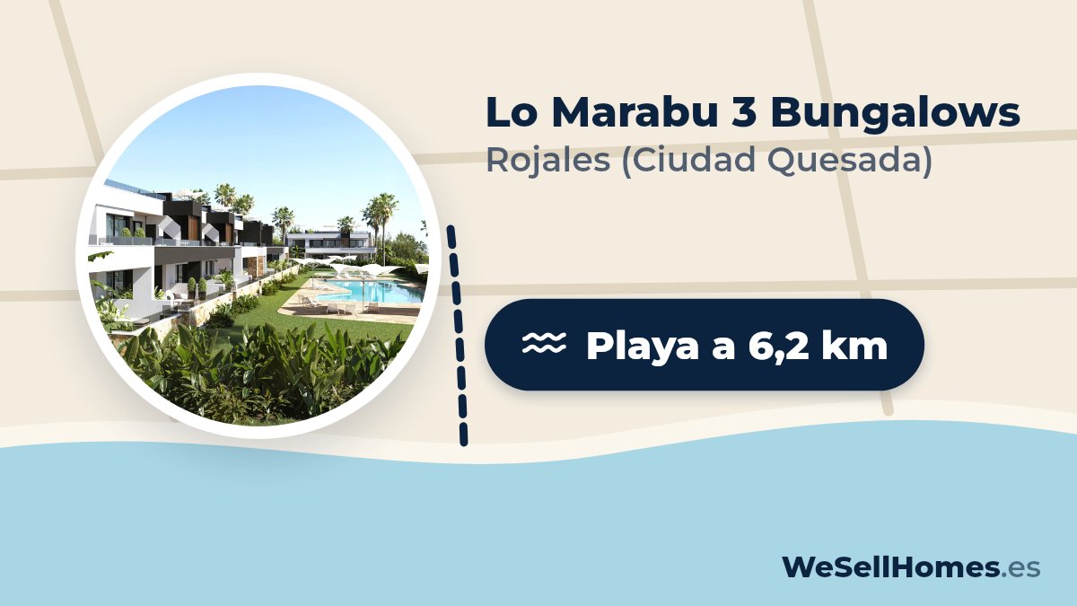 Lo Marabu 3 Bungalows, Rojales (Ciudad Quesada): Playa a 6,2 km