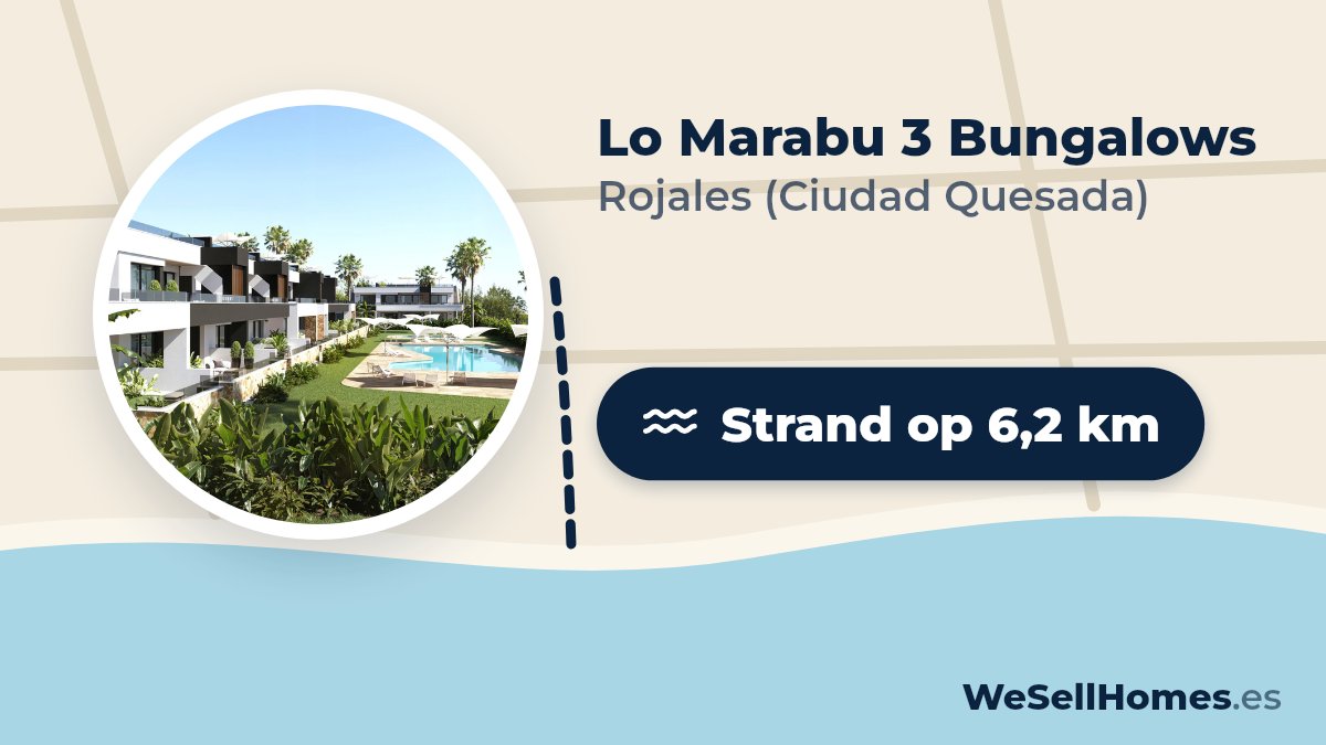 Lo Marabu 3 Bungalows, Rojales (Ciudad Quesada): Strand op 6,2 km