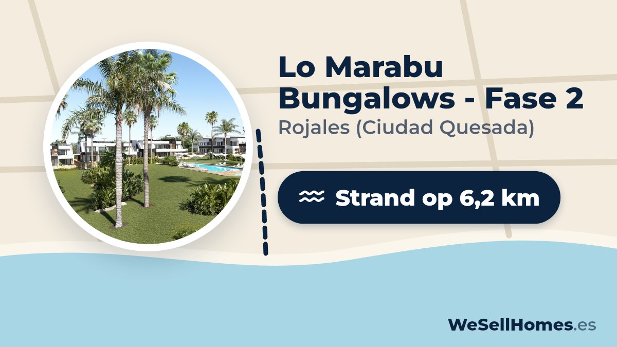 Lo Marabu Bungalows - Fase 2, Rojales (Ciudad Quesada): Strand op 6,2 km