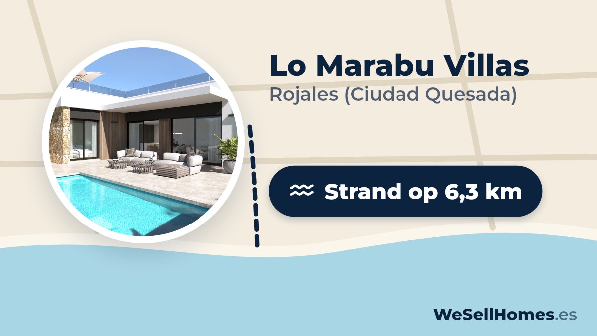 Lo Marabu Villas, Rojales (Ciudad Quesada): Strand op 6,3 km