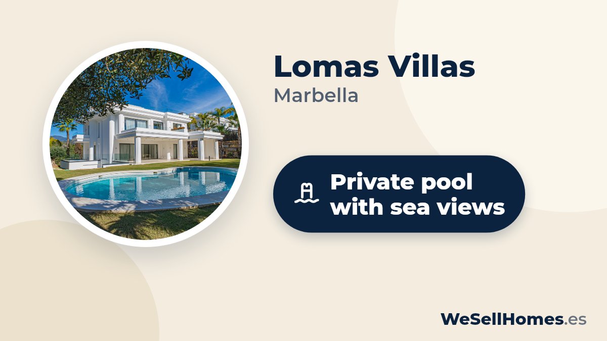Lomas Villas, Marbella: Private pool with sea views