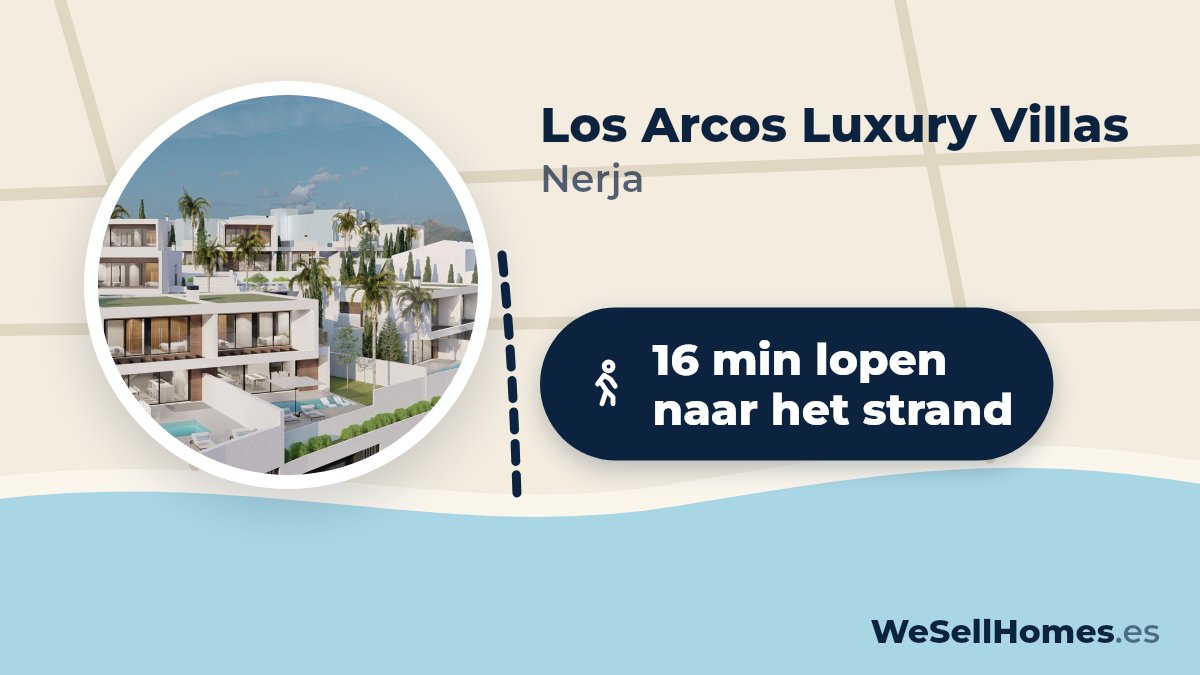 Los Arcos Luxury Villas, Nerja: 16 min lopen naar het strand