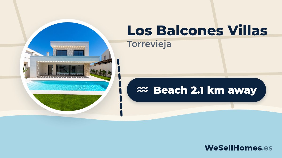 Los Balcones Villas, Torrevieja: Beach 2.1 km away