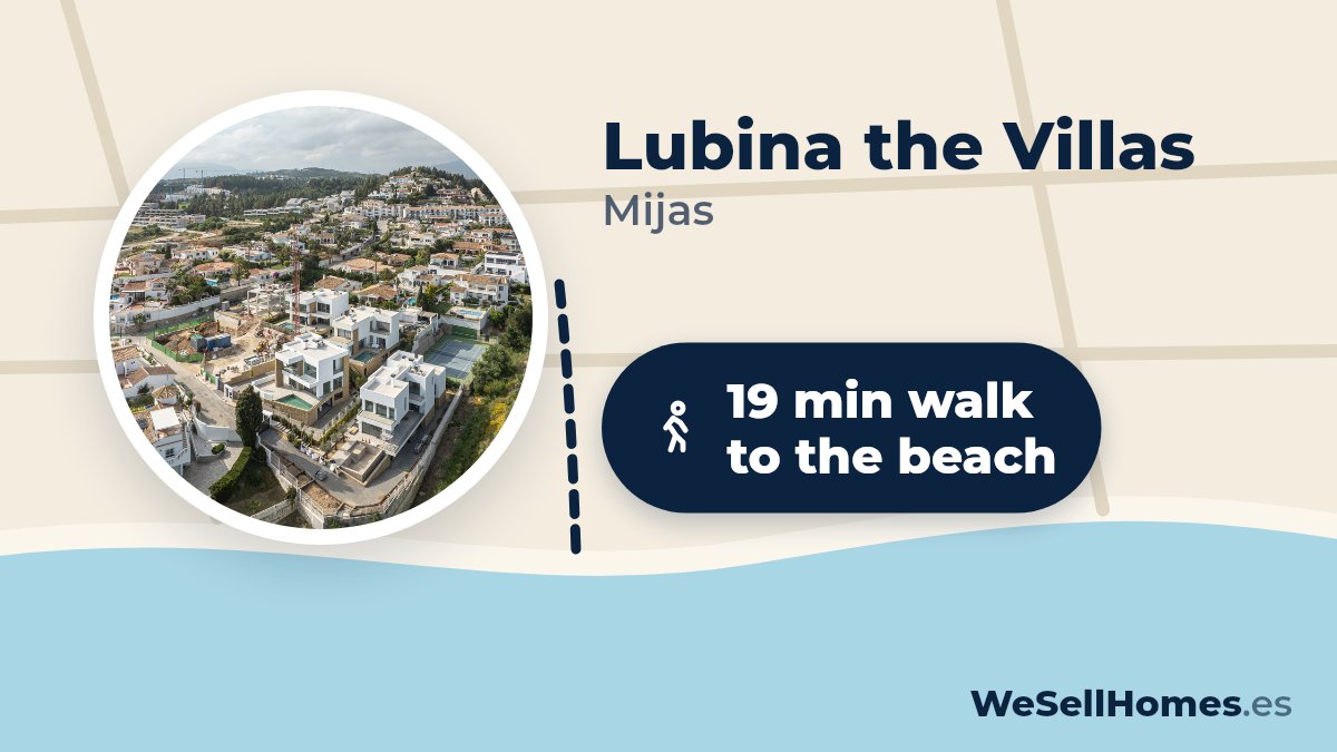 Lubina the Villas, Mijas: 19 min walk to the beach