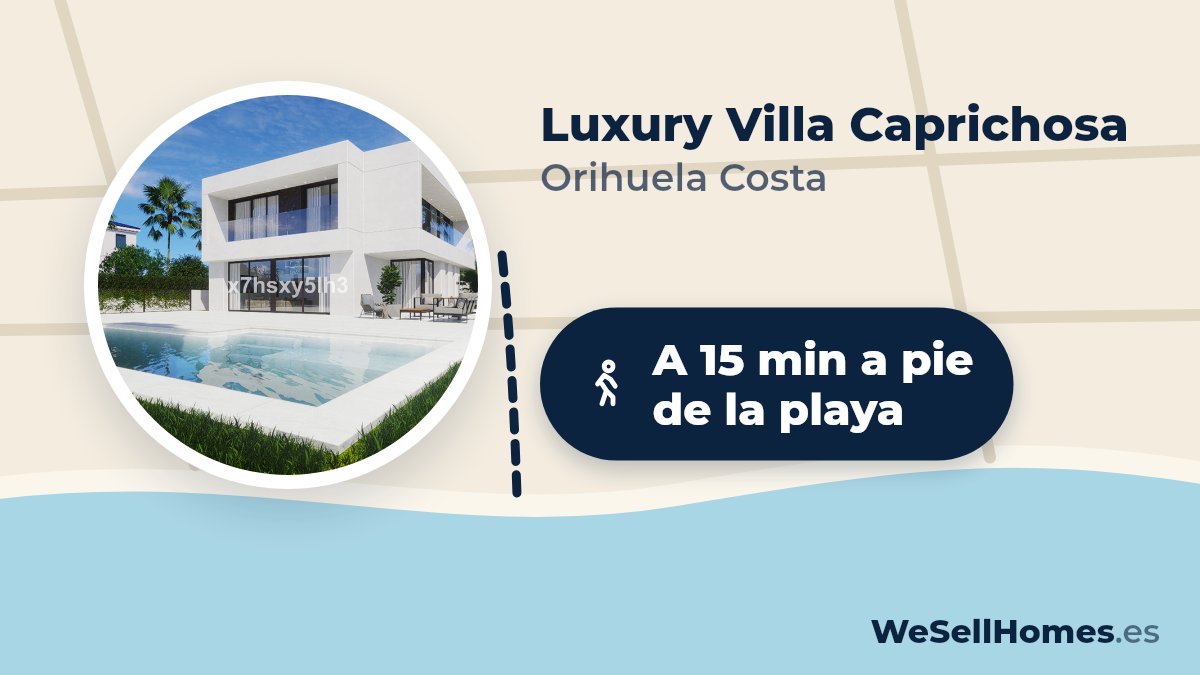 Luxury Villa Caprichosa, Orihuela Costa: A 15 min a pie de la playa