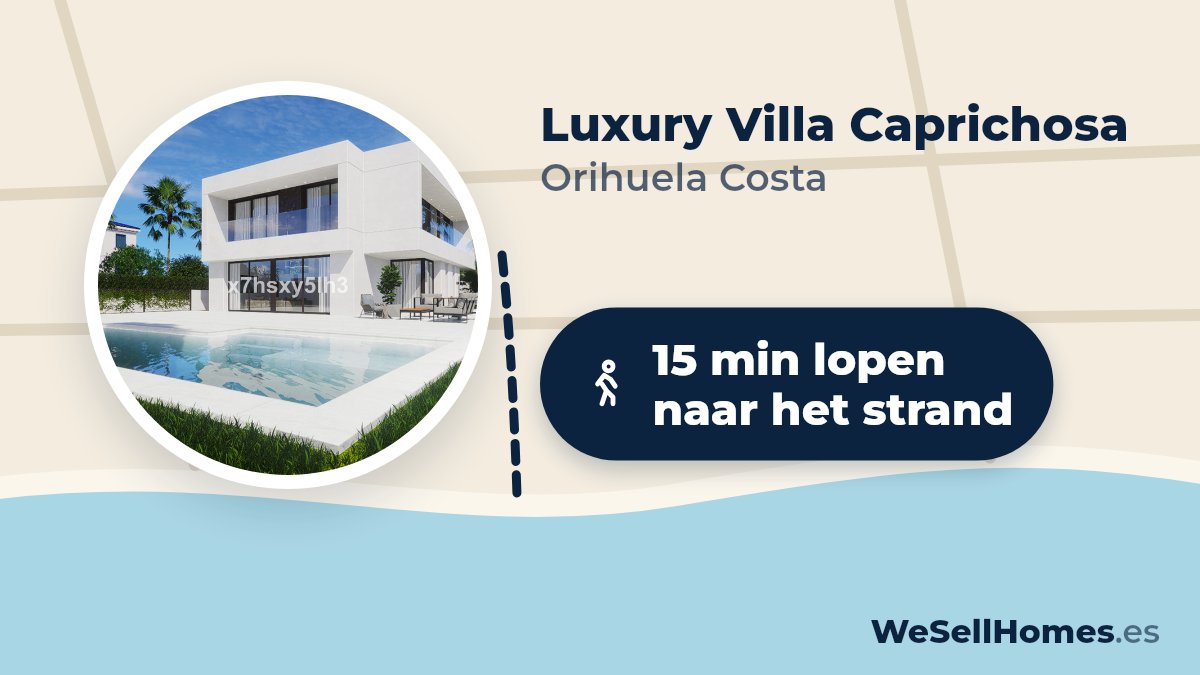Luxury Villa Caprichosa, Orihuela Costa: 15 min lopen naar het strand