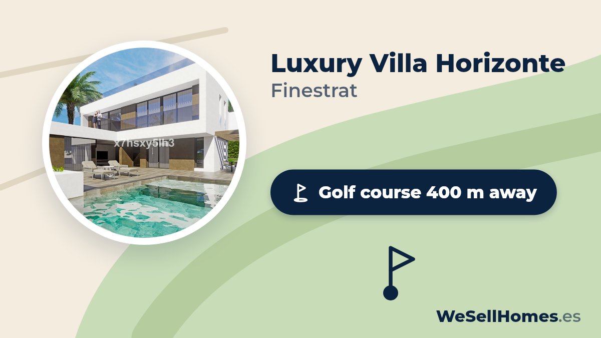 Luxury Villa Horizonte, Finestrat: Golf course 400 m away