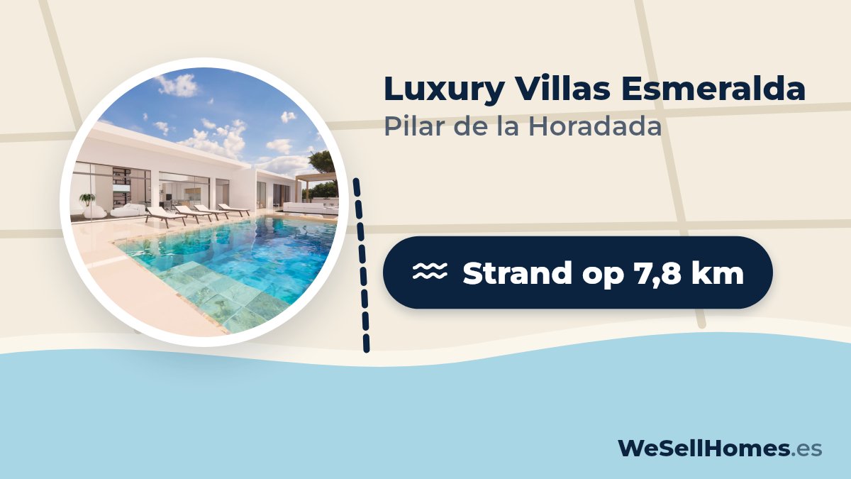 Luxury Villas Esmeralda, Pilar de la Horadada: Strand op 7,8 km