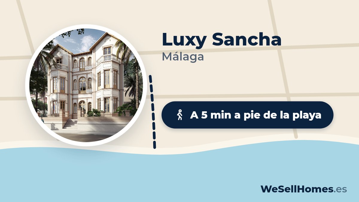 Luxy Sancha, Málaga: A 5 min a pie de la playa