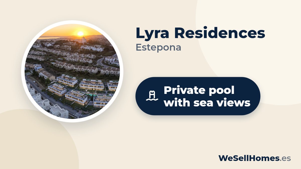 Lyra Residences, Estepona: Private pool with sea views