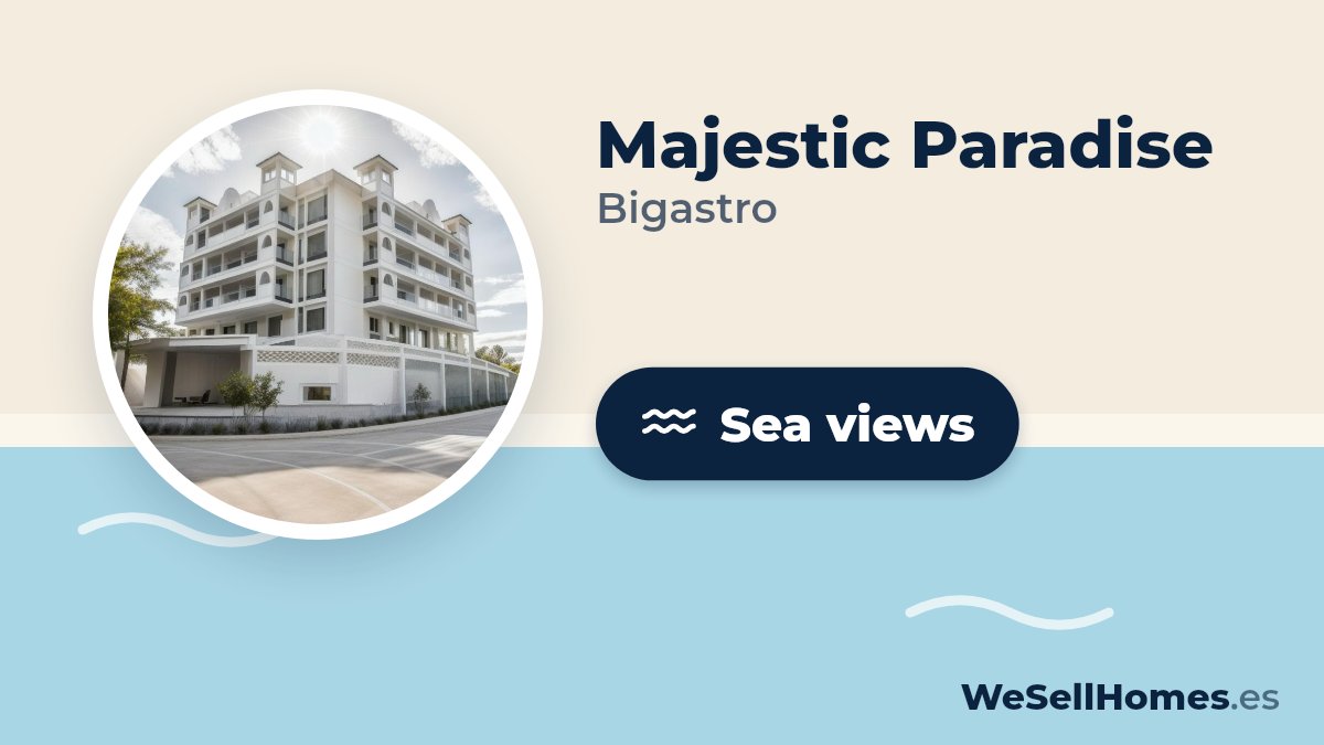 Majestic Paradise, Bigastro: Sea views