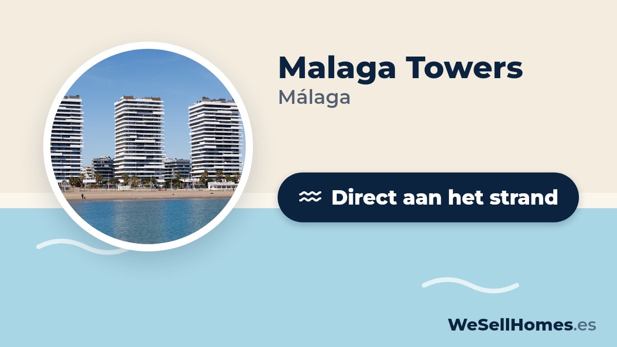 Malaga Towers, Málaga: Direct aan het strand