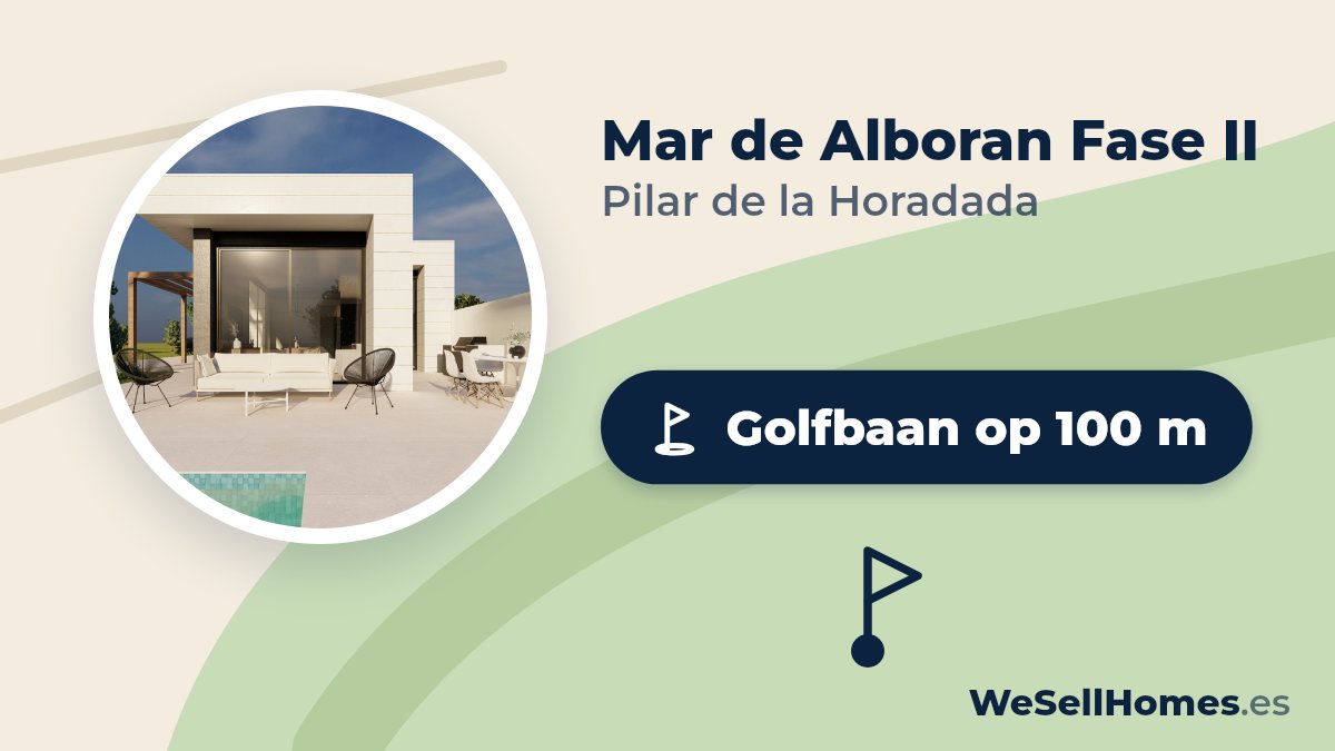 Mar de Alboran Fase II, Pilar de la Horadada: Golfbaan op 100 m