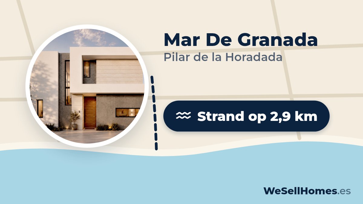 Mar De Granada, Pilar de la Horadada: Strand op 2,9 km