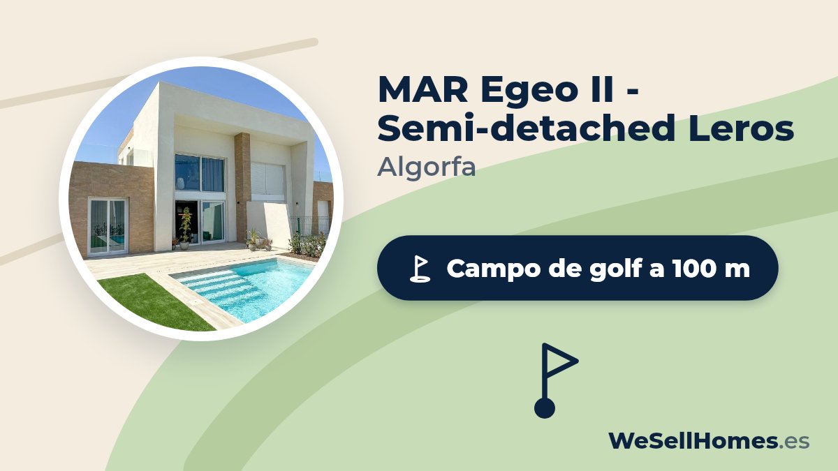 MAR Egeo II - Semi-detached Leros, Algorfa: Campo de golf a 100 m