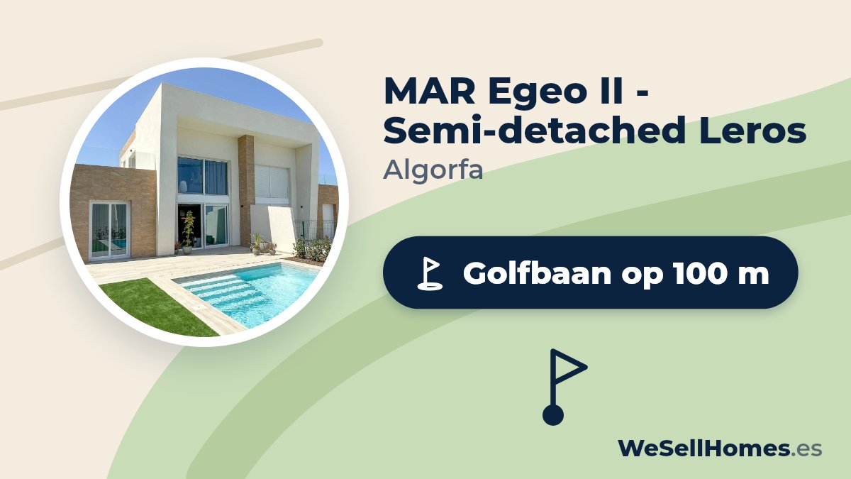 MAR Egeo II - Semi-detached Leros, Algorfa: Golfbaan op 100 m