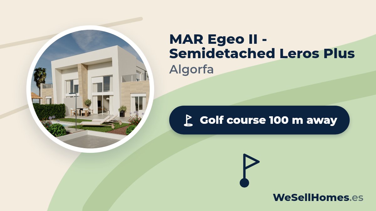 MAR Egeo II - Semidetached Leros Plus, Algorfa: Golf course 100 m away