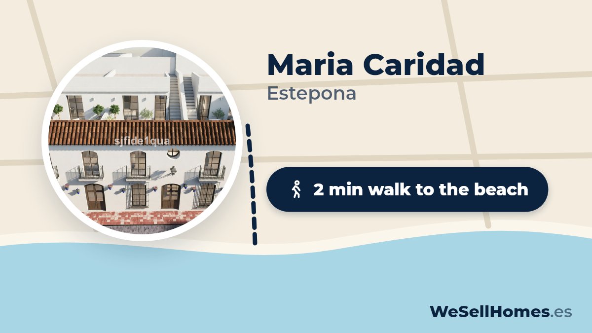 Maria Caridad, Estepona: 2 min walk to the beach