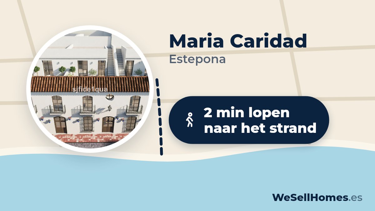 Maria Caridad, Estepona: 2 min lopen naar het strand