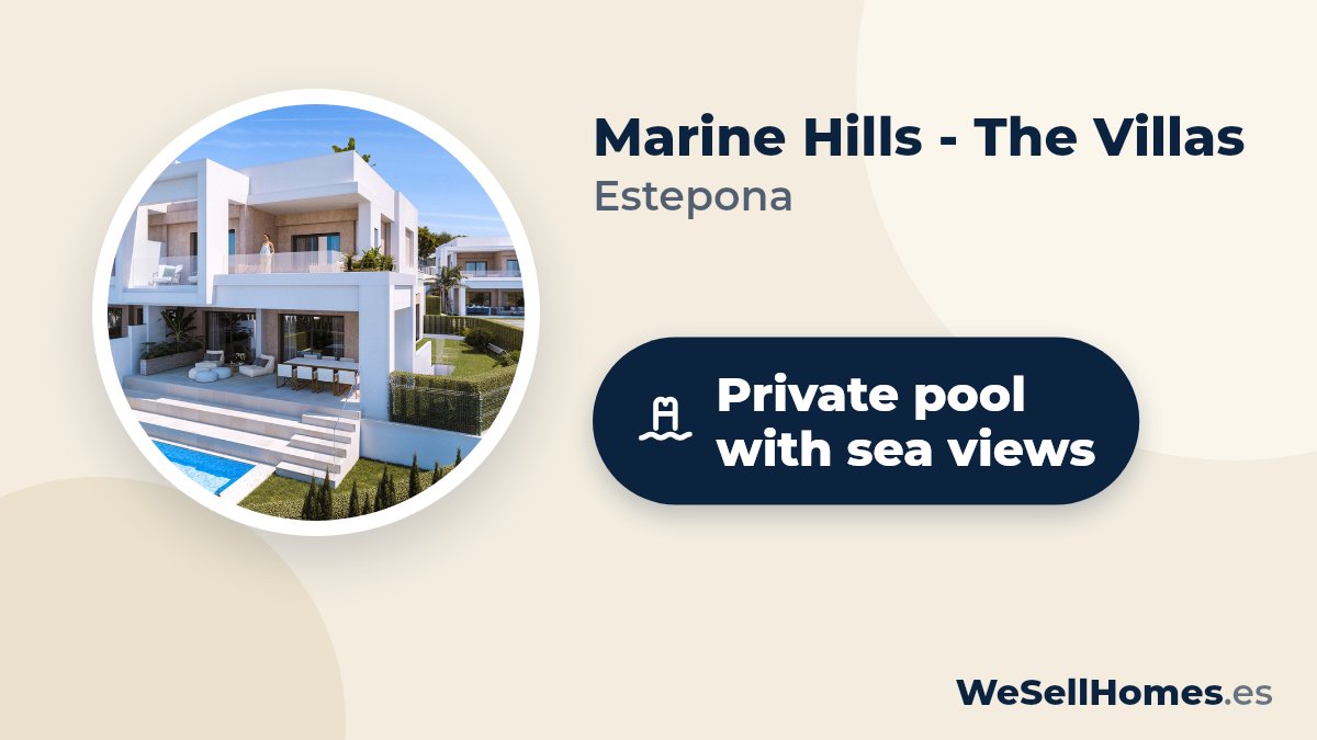 Marine Hills - The Villas, Estepona: Private pool with sea views