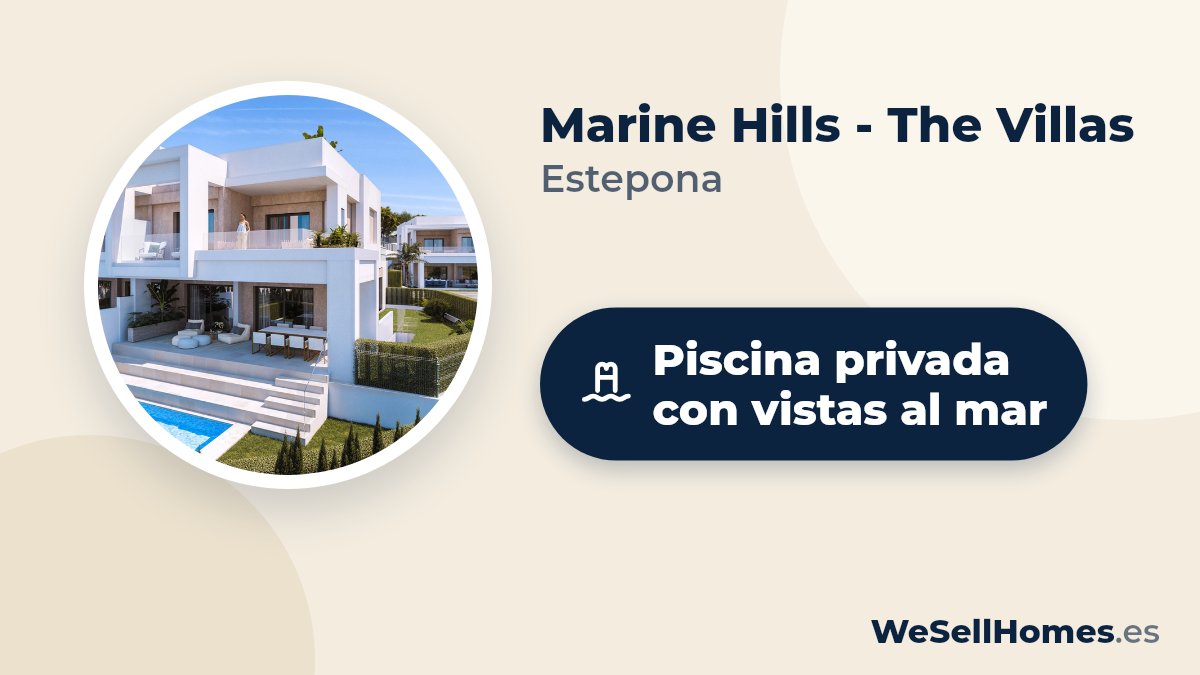 Marine Hills - The Villas, Estepona: Piscina privada con vistas al mar