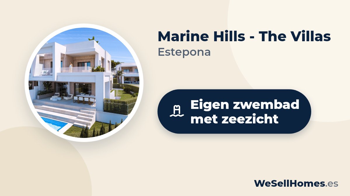 Marine Hills - The Villas, Estepona: Eigen zwembad met zeezicht