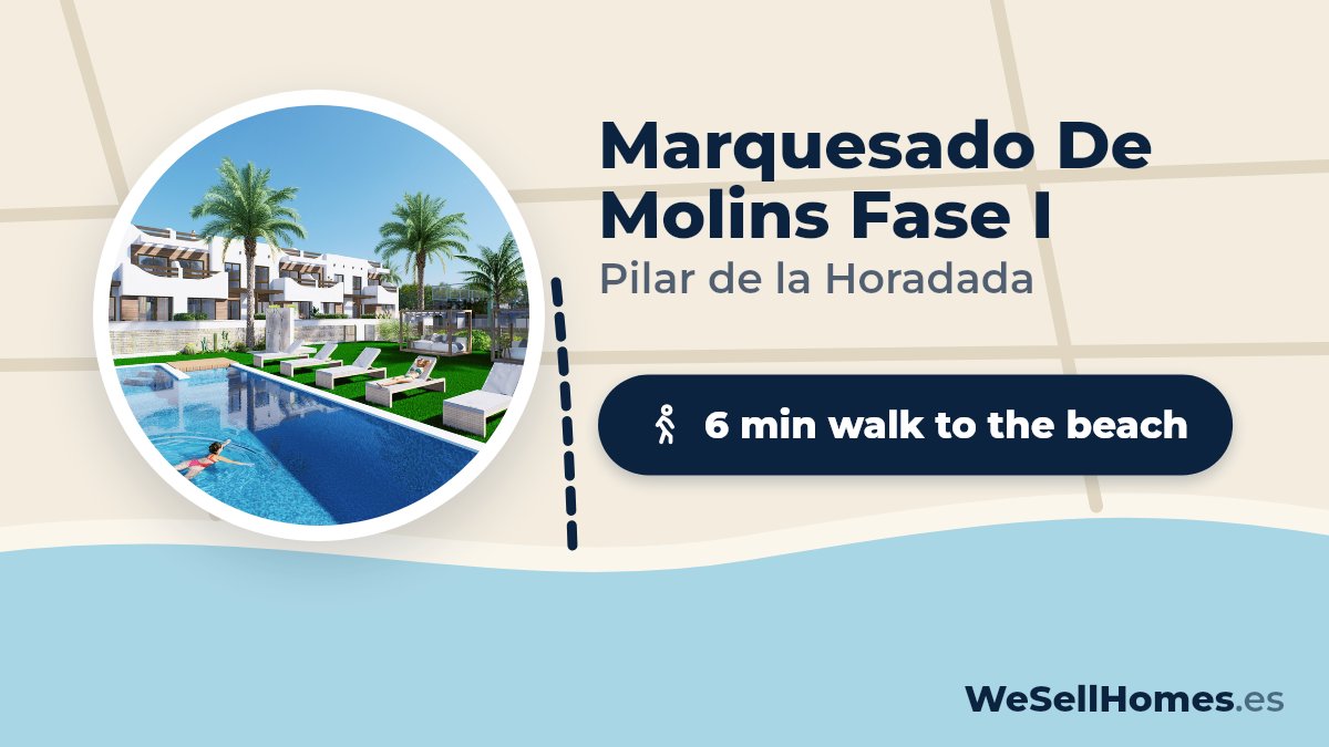 Marquesado De Molins Fase I, Pilar de la Horadada: 6 min walk to the beach