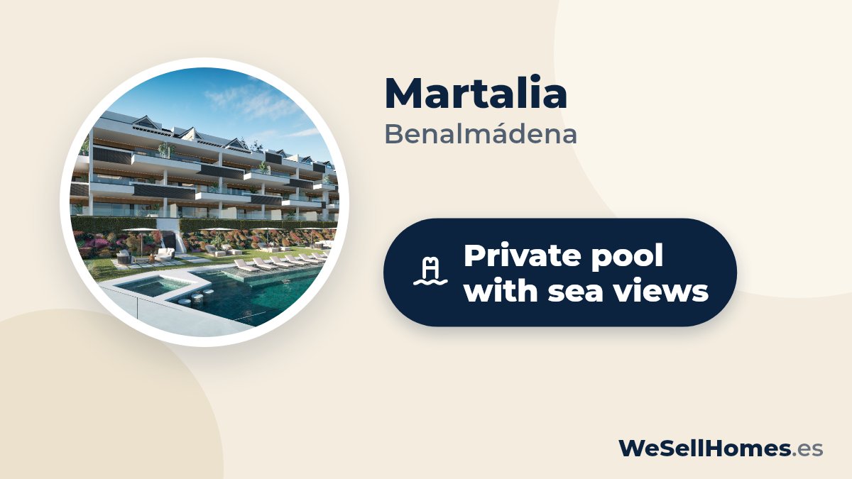 Martalia, Benalmádena: Private pool with sea views