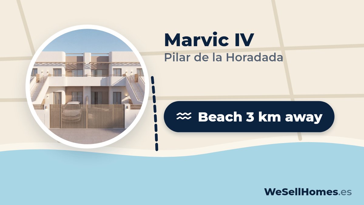 Marvic IV, Pilar de la Horadada: Beach 3 km away