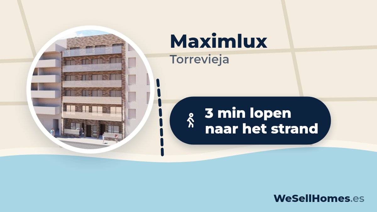 Maximlux, Torrevieja: 3 min lopen naar het strand
