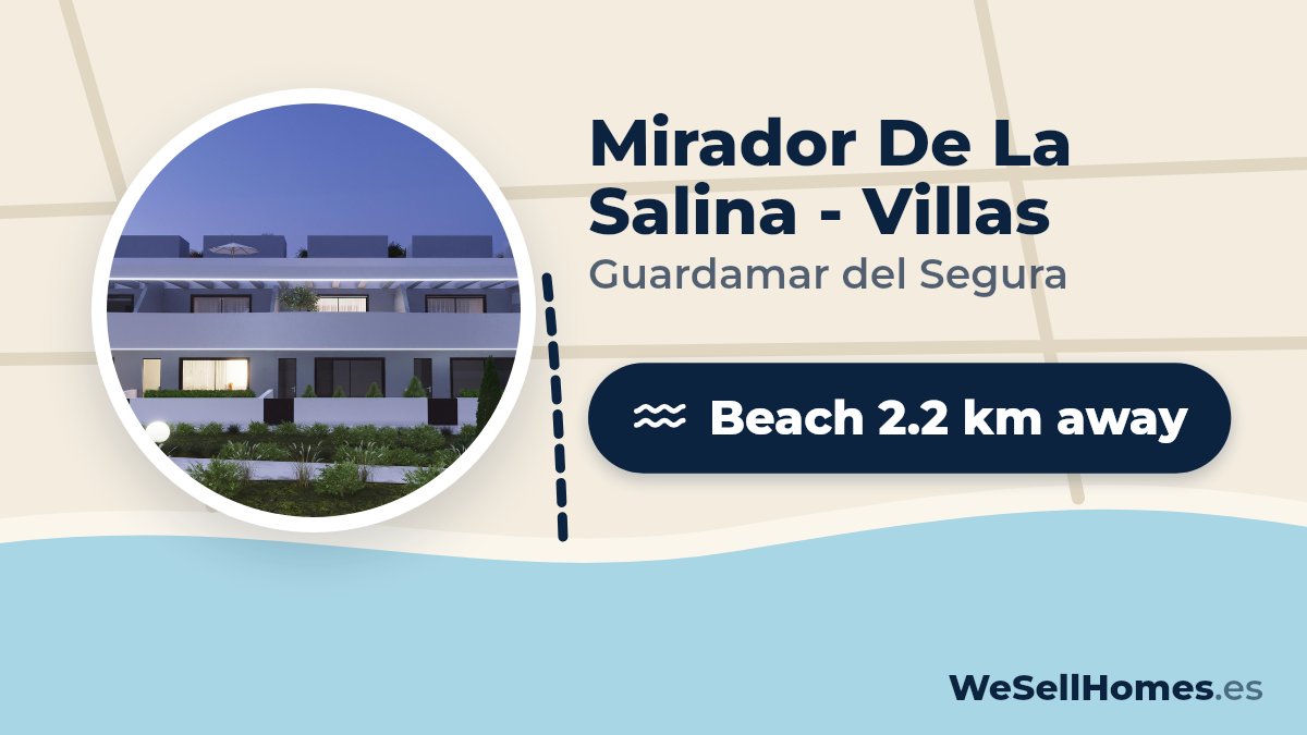 Mirador De La Salina - Villas, Guardamar del Segura: Beach 2.2 km away