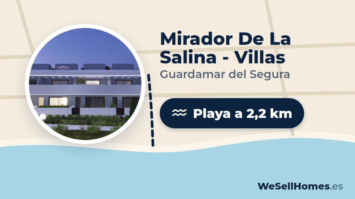 Mirador De La Salina - Villas, Guardamar del Segura: Playa a 2,2 km