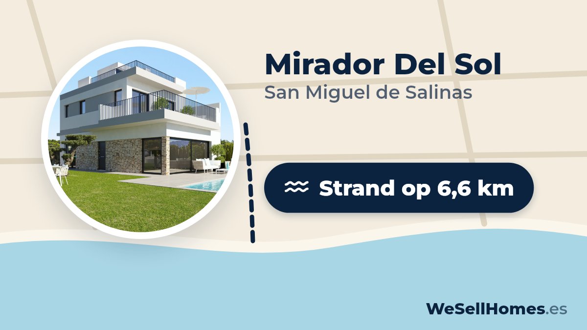 Mirador Del Sol, San Miguel de Salinas: Strand op 6,6 km