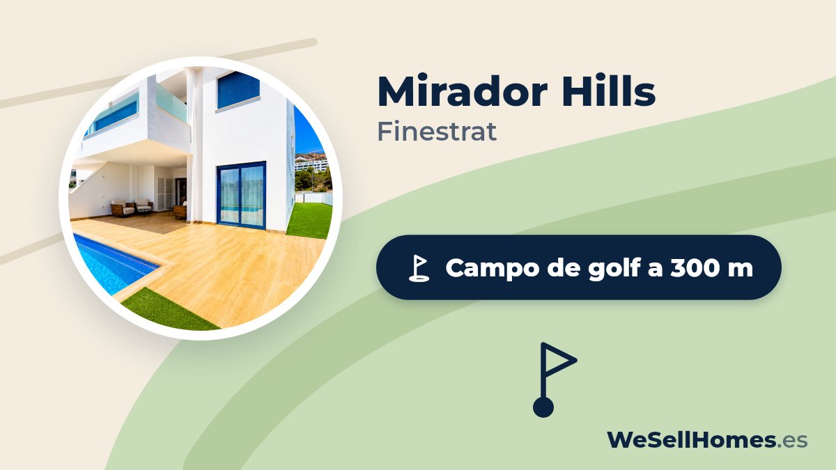 Mirador Hills, Finestrat: Campo de golf a 300 m