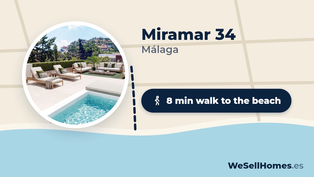 Miramar 34, Málaga: 8 min walk to the beach