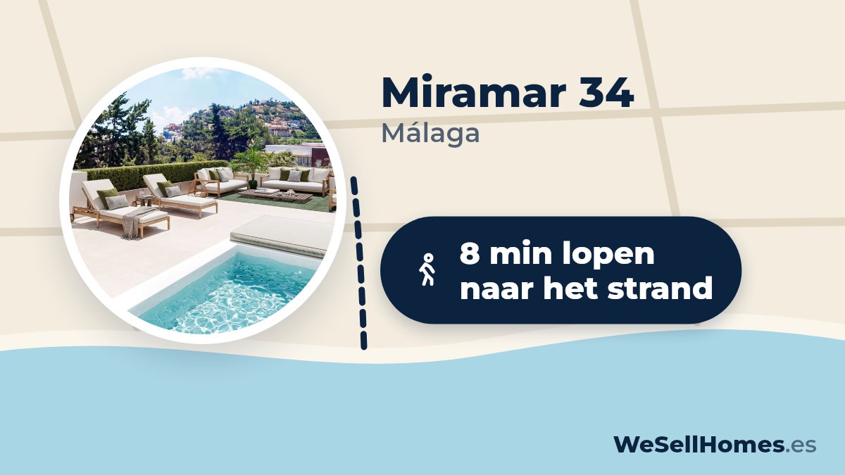Miramar 34, Málaga: 8 min lopen naar het strand