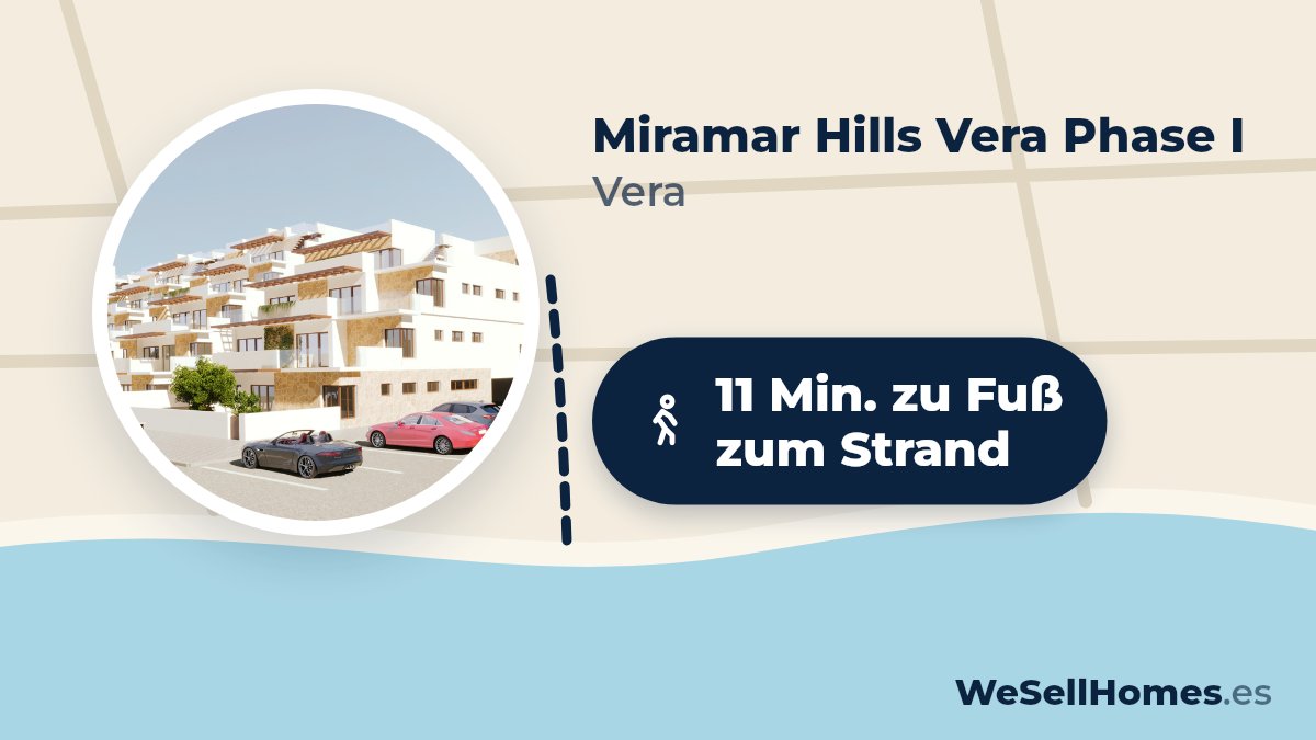 Miramar Hills Vera Phase I, Vera: 11 Min. zu Fuß zum Strand