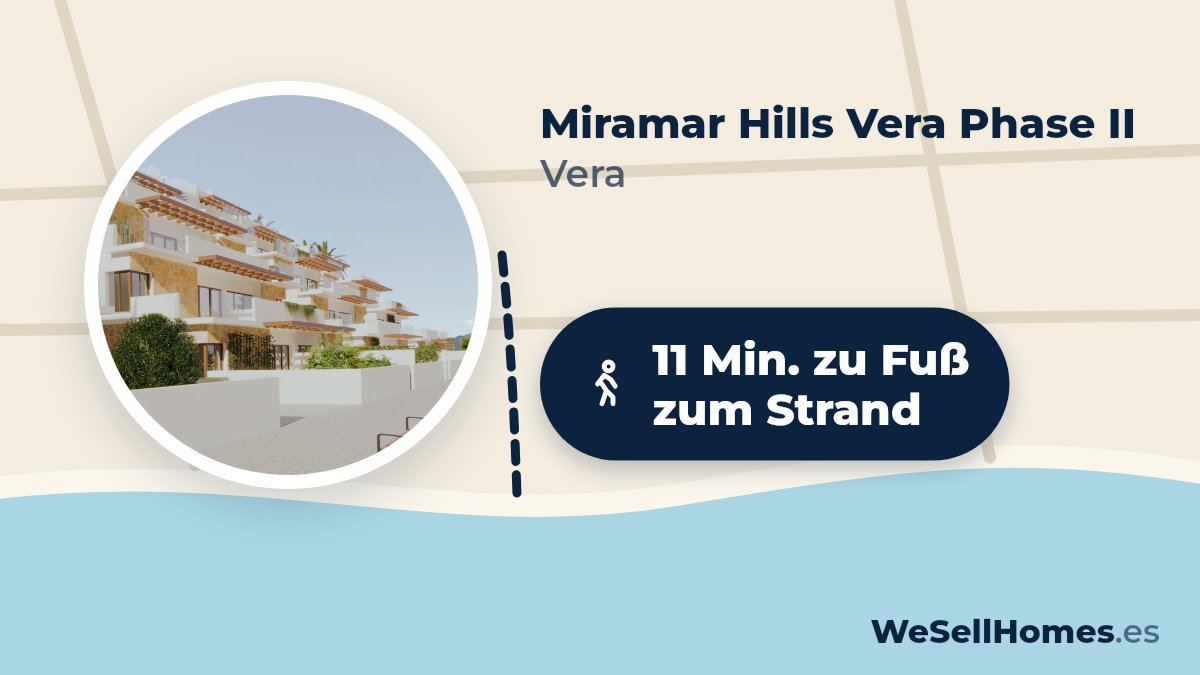 Miramar Hills Vera Phase II, Vera: 11 Min. zu Fuß zum Strand