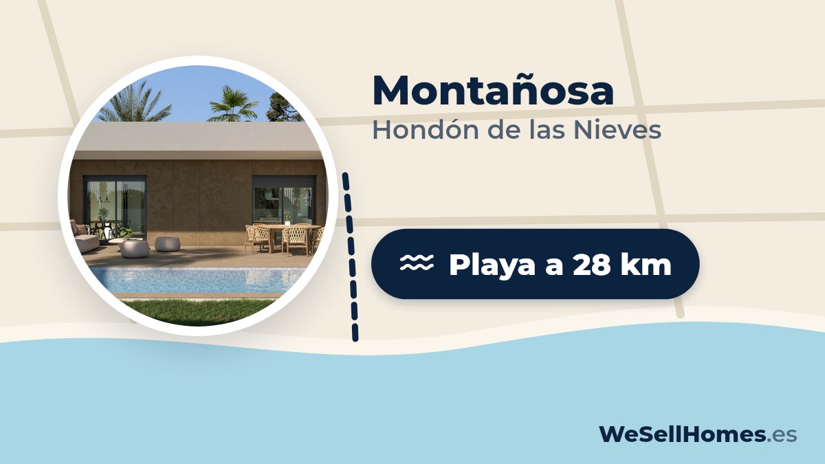 Montañosa, Hondón de las Nieves: Playa a 28 km
