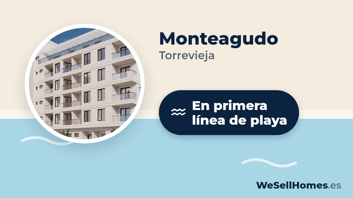 Monteagudo, Torrevieja: En primera línea de playa
