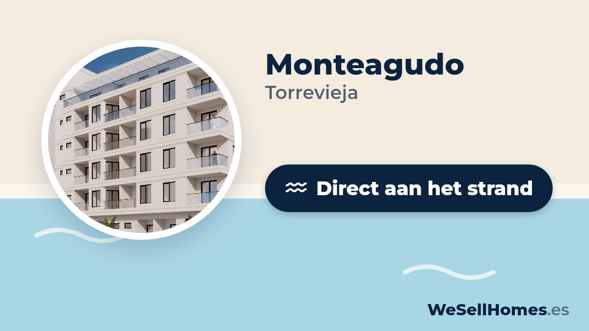 Monteagudo, Torrevieja: Direct aan het strand