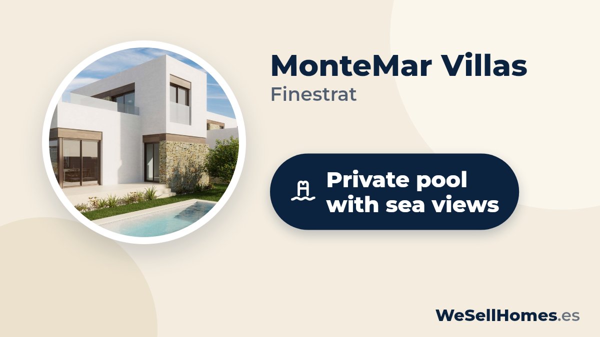 MonteMar Villas, Finestrat: Private pool with sea views