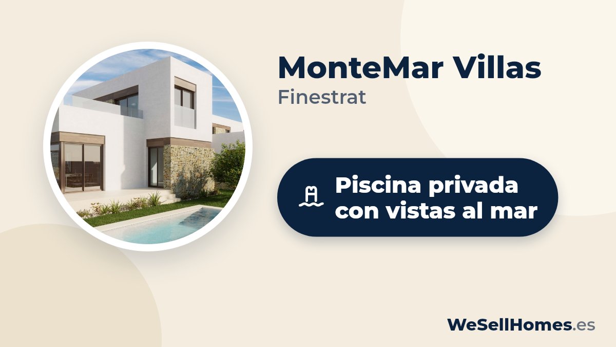 MonteMar Villas, Finestrat: Piscina privada con vistas al mar