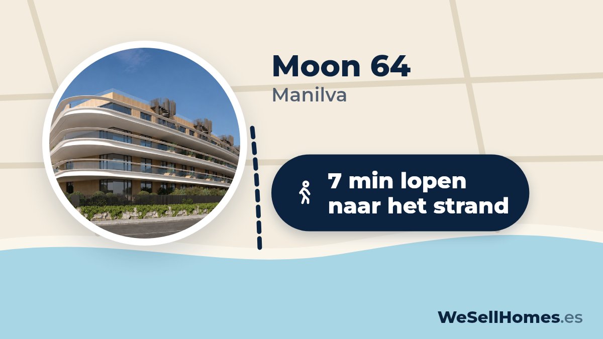 Moon 64, Manilva: 7 min lopen naar het strand