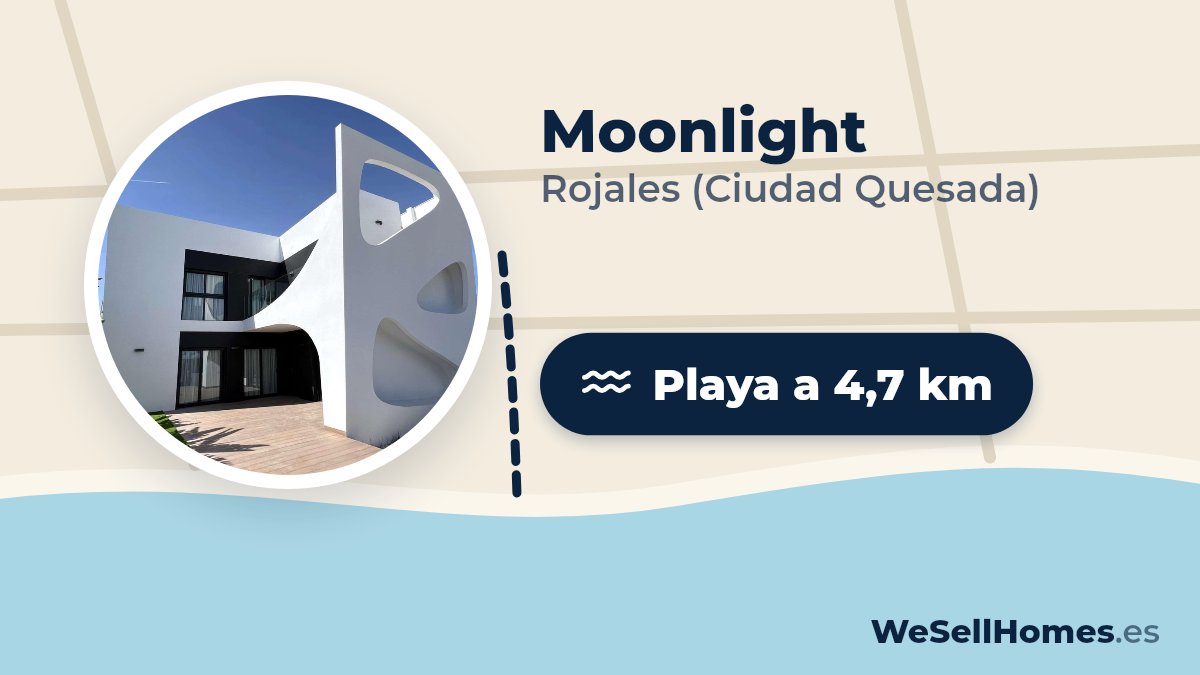Moonlight, Rojales (Ciudad Quesada): Playa a 4,7 km