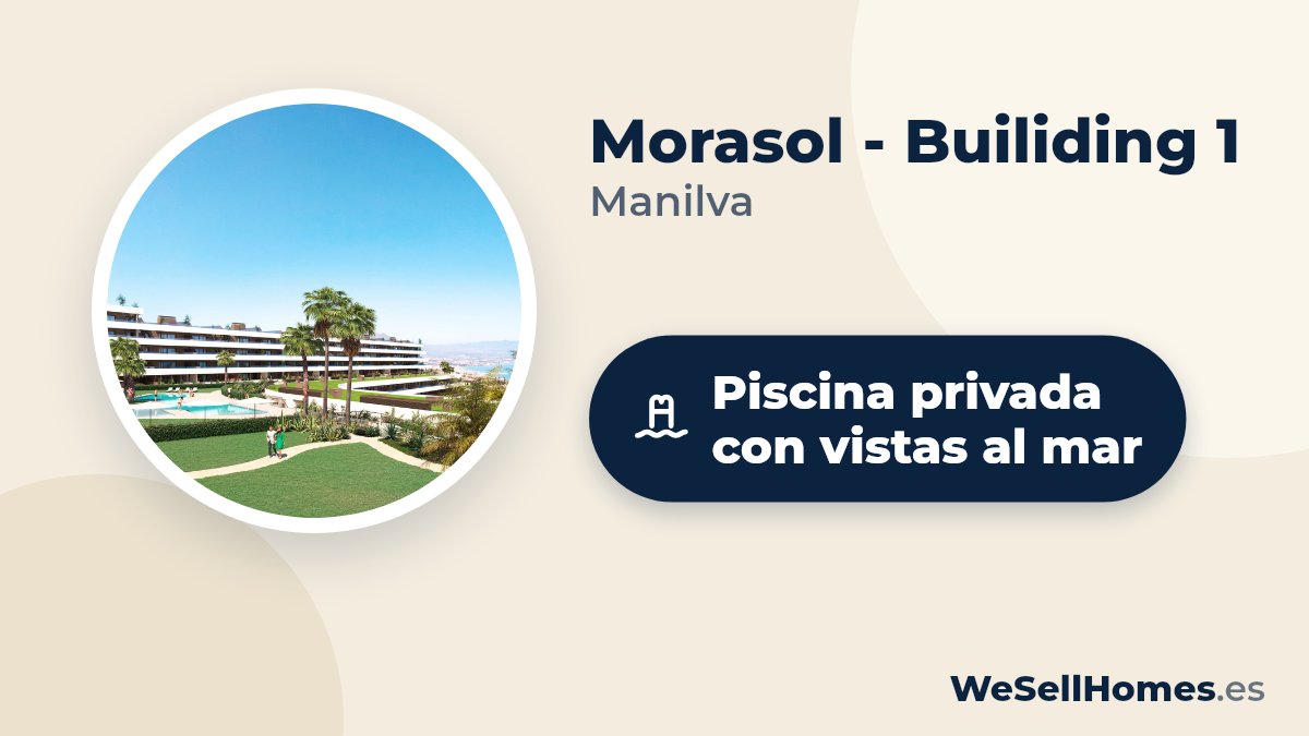 Morasol - Builiding 1, Manilva: Piscina privada con vistas al mar